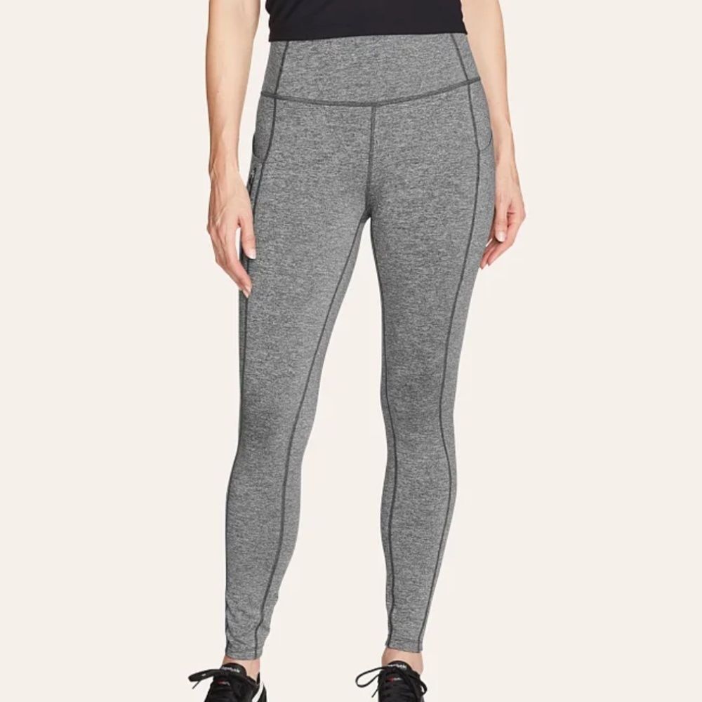 Eddie Bauer crossover winter trail adventure fleece lined leggings -S